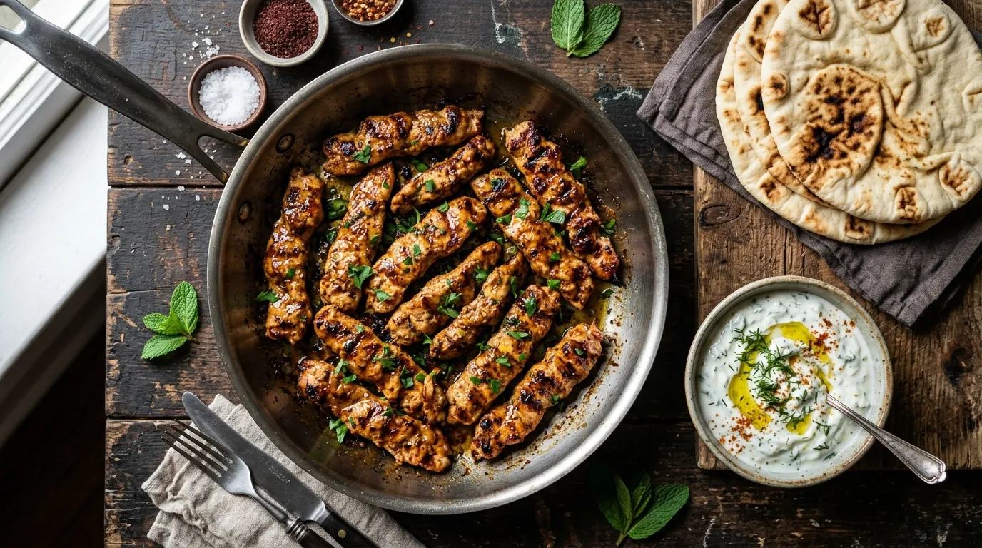 Lean Kip-Kebab (Adana Style) uit de Hapjespan — thumbnail